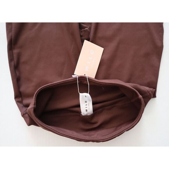 Wilo The Label WL-239 Women Sz S Chocolate Brown Flare Leg Leggings & Sports Bra - Picture 9 of 15